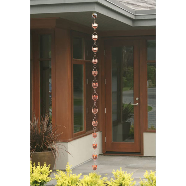 Arlmont & Co. Decor Rain Chain and Fountain Lotus Design Wayfair